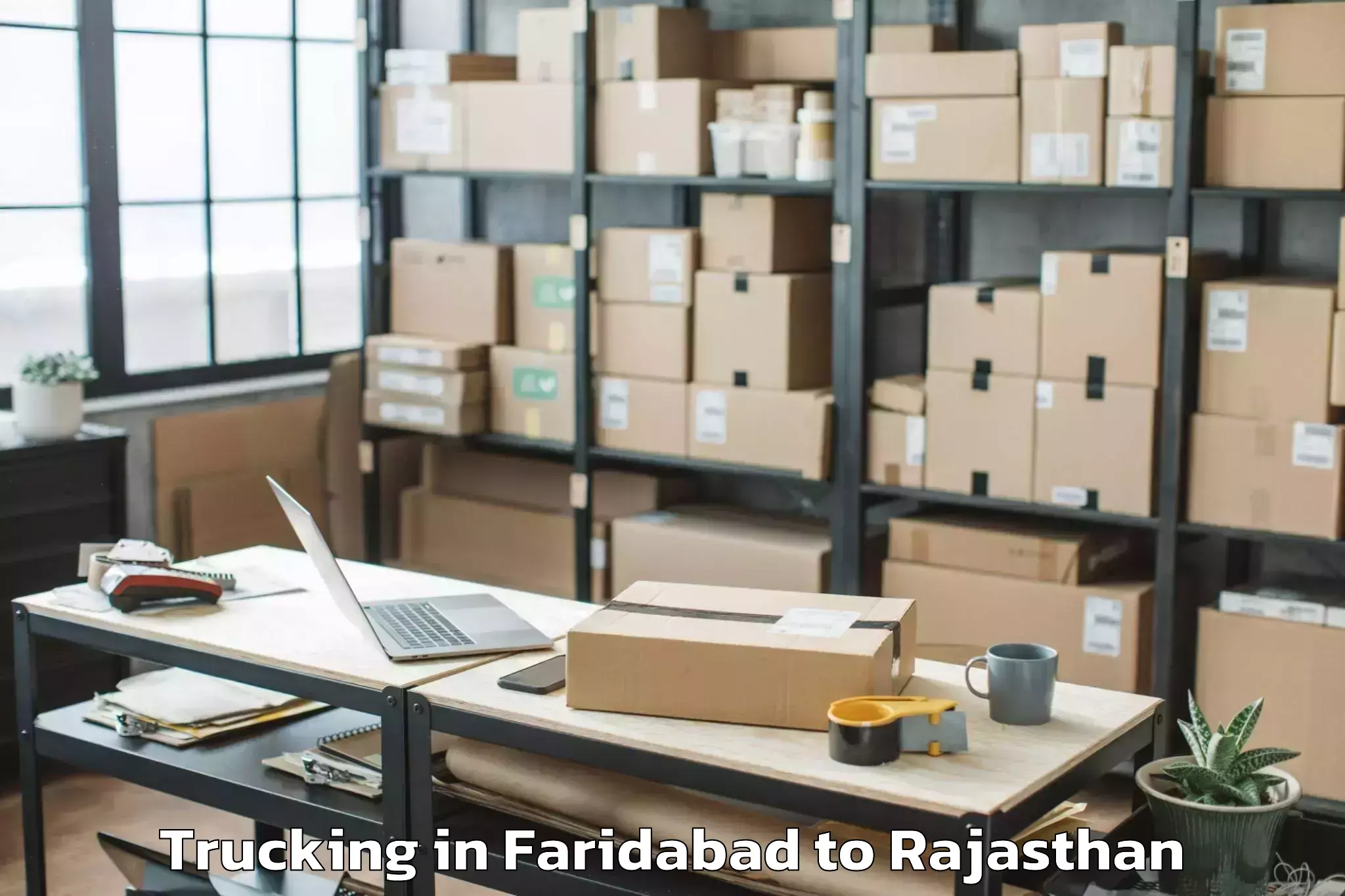 Easy Faridabad to Sri Madhopur Trucking Booking